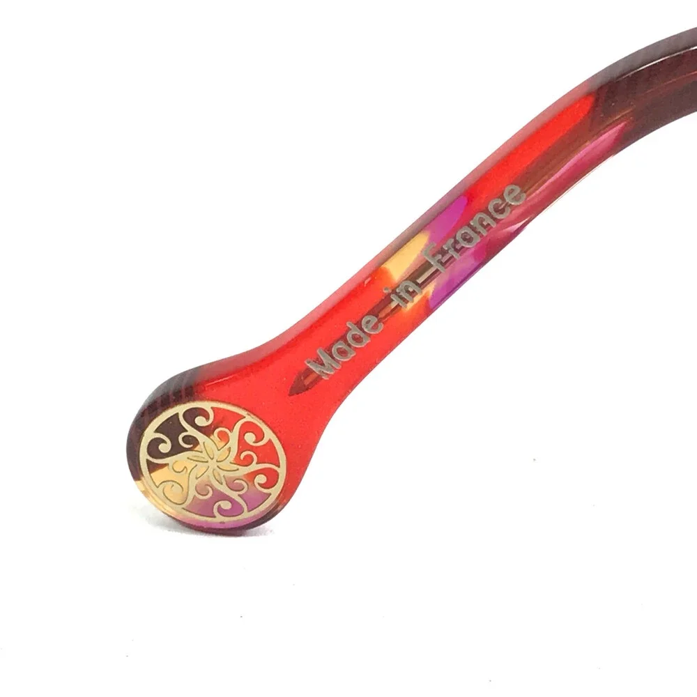 BOZ Eyeglasses Frames VANINA 9333 Black Pink Red Brown Marble 52-16-145